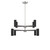 Generation Lighting Zentro Eight Light Chandelier in Brushed Nickel - GLC2068BN