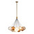 Kuzco Lighting Bolla LED Chandelier in Brushed Gold/Mixed Glass - CH3128-BG/MGL
