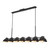 Kuzco Lighting Atlas Seven Light Linear Pendant in Black - LP57642-BK