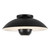 Kuzco Lighting Umbra One Light Semi-Flush Mount in Black - SF11914-BK