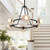 Alora Dahlia LED Chandelier in Urban Bronze/Alabaster - CH346028UBAR