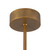 Alora Dahlia LED Chandelier in Vintage Brass/Alabaster - CH346028VBAR
