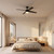 Generation Lighting Loni 52" Ceiling Fan in Midnight Black - 4LNI52MBKAWD