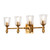 Lucas + McKearn Vetiver Four Light Bath Bar in Gold Leaf - BB1022G-4-F1G