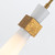 Lucas + McKearn Kristy One Light Mini Pendant in Distressed Gold - MP30208G-1