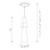 Lucas + McKearn Kristy One Light Mini Pendant in Distressed Gold - MP30208G-1