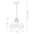 Lucas + McKearn Hampton One Light Pendant in Graphite - PD-HAMPTON-P-GR