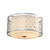 Lucas + McKearn Ziggy Two Light Flush Mount in Lacquered Silver - FM1185LS-2
