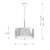 Lucas + McKearn Ziggy Two Light Pendant in Lacquered Silver - PD1185LS-2