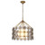 Lucas + McKearn Meridian Three Light Pendant in Distressed Gold & Smoked Glass - PD30213-21