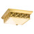 Lucas + McKearn Alpha Four Light Flush Mount in Aged Brass - FM1302AGB-14B