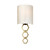 Lucas + McKearn Clark One Light Wall Sconce in Aged Brass - SC-CLARK-SMALL-AB