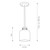 Lucas + McKearn York One Light Pendant in Painted Natural Brass, Pale Blue - PD-YORK-MP-PNBR-PB
