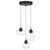 George Kovacs Arabesque LED Pendant in Coal And Brushed Gold - P5463-884-L