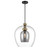 Metropolitan Amesbury One Light Pendant in Coal And Oxidized Aged Brass - N6662-865