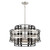 Metropolitan Presten Six Light Pendant in Brushed Nickel With Sand Coal Highlights - N7985-420
