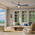 Minka Aire Nauticus 65"Ceiling Fan in Brushed Nickel Wet With Navy Blades - F768L-BNW/NVY