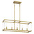 Minka-Lavery Oro District Five Light Island Pendant in Soft Brass - 1459-695