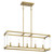 Minka-Lavery Oro District Five Light Island Pendant in Soft Brass - 1459-695