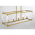 Minka-Lavery Oro District Five Light Island Pendant in Soft Brass - 1459-695