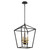 Minka-Lavery Townhall Four Light Pendant in Coal And Soft Brass - 2103-726