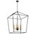 Minka-Lavery Townhall Six Light Pendant in Coal And Soft Brass - 2106-726