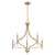 Savoy House Woodlawn Five Light Chandelier in Noble Brass - 1-5999-5-127