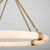 Quorum Virtue LED Pendant in Aged Brass - 3-885-40