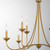 Quorum Livingston Eight Light Chandelier in Brushed Brass - 655-8-47