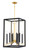Metropolitan Sable Point 8 Light Pendant in Sand Coal With Honey Gold Acce, N7858-707