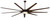 Minka Aire 99" 9-Blade Ninety-Nine LED Ceiling Fan with Remote Control Included