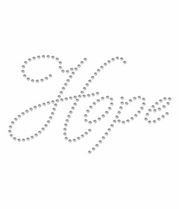 Rhinestone Iron On - EXPRESSION - HOPE 8" Rhinestone Iron On - EXPRESSION - HOPE 8"