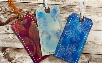 Blinged Out Gift Tags With Rhinestones