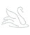 Rhinestone Iron On - SWAN 5"