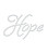 Rhinestone Iron On - EXPRESSION - HOPE 5"