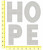 Rhinestone Iron On - HOPE 5" Letters