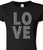 RHINESTONE T-SHIRT - LOVE 5" Letters