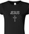 RHINESTONE T-SHIRT - JESUS WITH CROSS