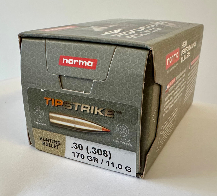 Norma TipStrike 30 Cal (.308) 170gr - 100 ct box