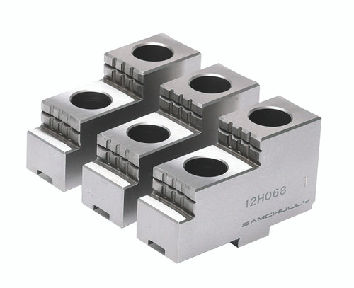 Hardened Reversible Tongue & Groove Top Jaws for QJC Series Quick Jaw Change Chuck