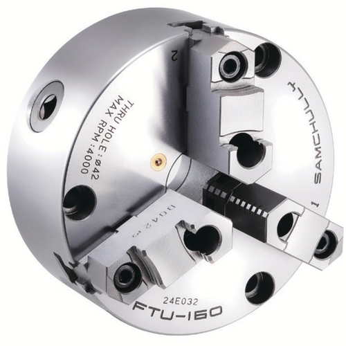 FTU Standard Front Mounting Scroll Chuck (Two-Piece Hard Jaws)