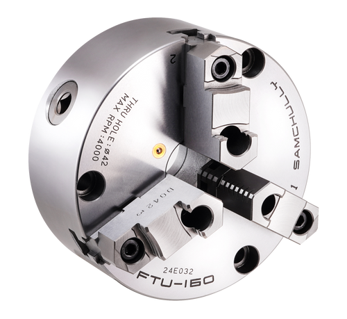 FTU Standard Front Mounting Scroll Chuck (Two-Piece Hard Jaws)