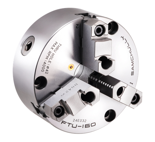 FTU Standard Front Mounting Scroll Chuck (Two-Piece Hard Jaws)