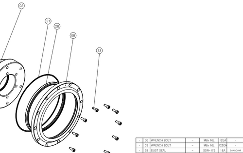 SDR-175 dust seal