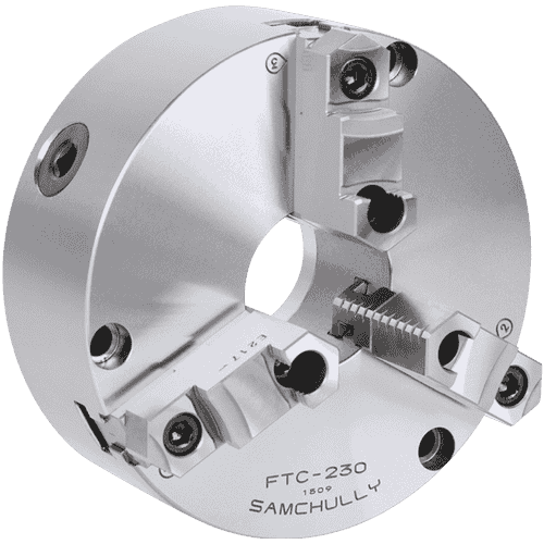 FTC Series Front-Mounting Scroll Chuck with Two-Piece Jaws