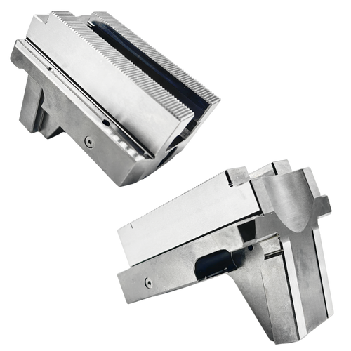 H &Ｏ　床JAWS 3Pcs Steel Jaws Set Hard Jaws for Kitagawa B-210 Type Lathe