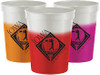 Vaso Trasluciente un color d impresión y varios colores de cambio de color con liquido frío. 
Anaranjado, Rojo y magenta 