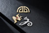 Pines- Prendedores  1.5"  Enchapado en  Oro o Plata con Zirconia Entrega Gratis Puerto Rico 