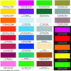 Tabla de Colores Standard