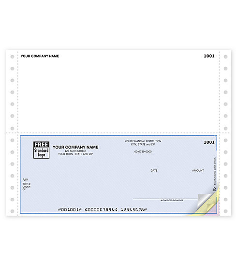 Cheques Continuos Multi- Uso Laser / Ink Jet de 2-Partes/Original y ...